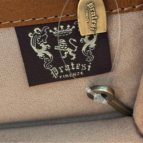 PRATESI Brunelleschi Lady Bruce Leather Doctor Style Handbag NEW with Dust Bag - Picture 7 of 16